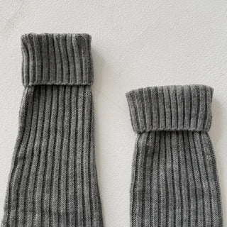 Hoko Ribbed Long Folder Leg Warmers