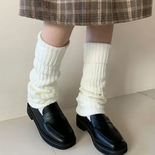 Hoko Ribbed Long Folder Leg Warmers
