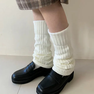 Hoko Ribbed Long Folder Leg Warmers