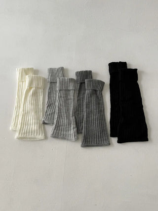 Hoko Ribbed Long Folder Leg Warmers
