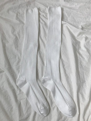 Maxi-Long Ribbed Knee-High Socks