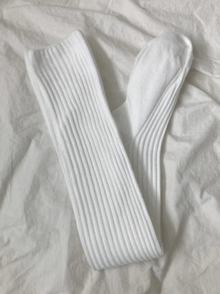 Maxi-Long Ribbed Knee-High Socks