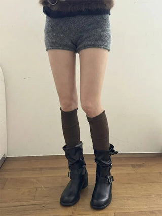 Maxi-Long Ribbed Knee-High Socks