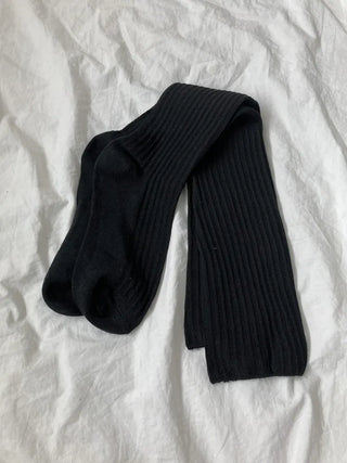 Maxi-Long Ribbed Knee-High Socks