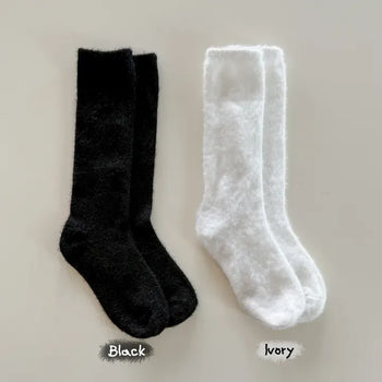 Soave Plain Angora Long Socks