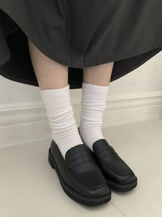 Soave Plain Angora Long Socks