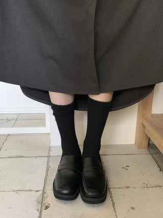 Soave Plain Angora Long Socks