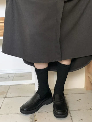 Soave Plain Angora Long Socks