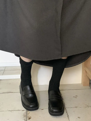 Soave Plain Angora Long Socks