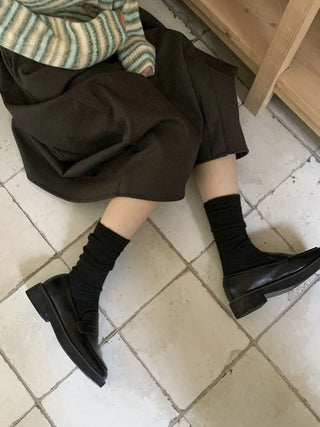 Soave Plain Angora Long Socks