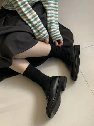 Soave Plain Angora Long Socks
