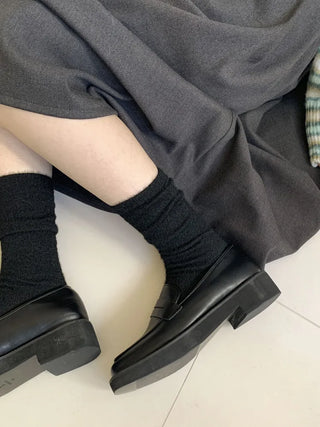 Soave Plain Angora Long Socks