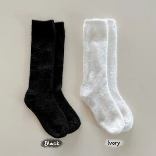 Soave Plain Angora Long Socks