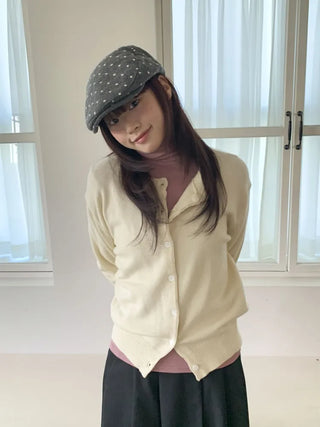 Fesson Dot Pattern Wool Hunting Cap