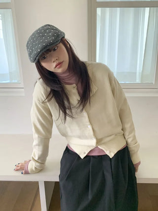 Fesson Dot Pattern Wool Hunting Cap