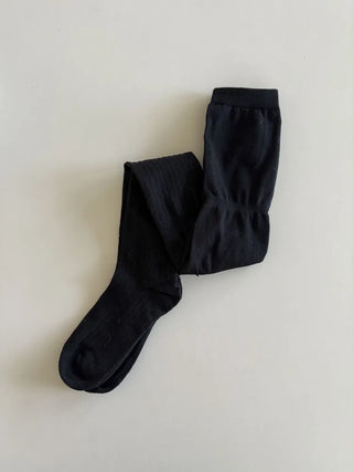 Double-banded Ribbed High-Elasticity Long Over-the-Knee Socks