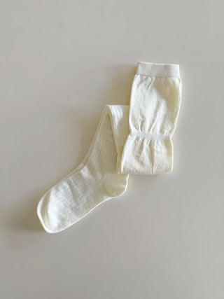 Double-banded Ribbed High-Elasticity Long Over-the-Knee Socks