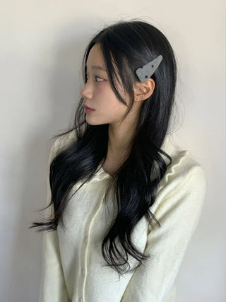 MutiDot Dot Pattern Big Wool Triangle Round Hairpin