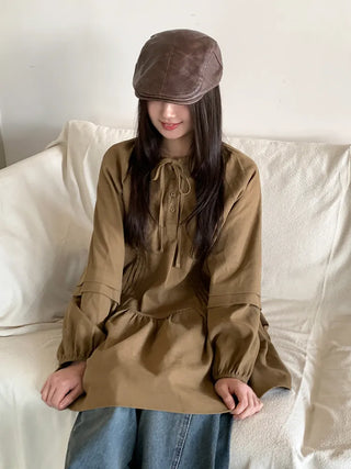 Patina Washed Leather Hunting Cap