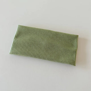 All-Color Ribbed Knit Plain Bandana Hairband