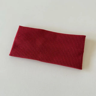 All-Color Ribbed Knit Plain Bandana Hairband