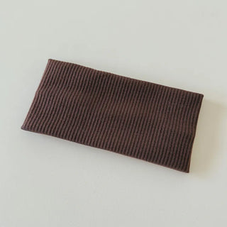 All-Color Ribbed Knit Plain Bandana Hairband