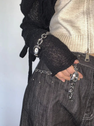 Glim Kizel Metal Chain Wristwatch