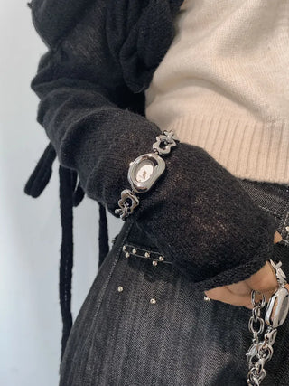 Glim Kizel Metal Chain Wristwatch