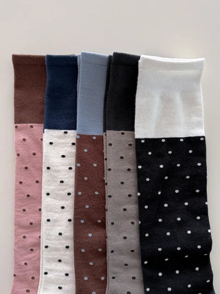 Tempa Dot Color Block Knee Socks