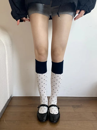 Tempa Dot Color Block Knee Socks