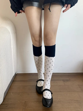 Tempa Dot Color Block Knee Socks