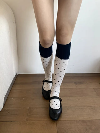 Tempa Dot Color Block Knee Socks