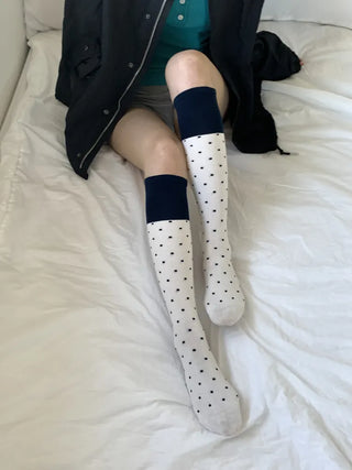 Tempa Dot Color Block Knee Socks