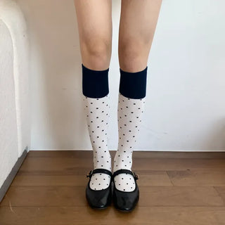 Tempa Dot Color Block Knee Socks