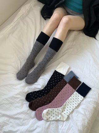 Tempa Dot Color Block Knee Socks