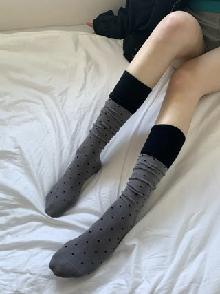 Tempa Dot Color Block Knee Socks
