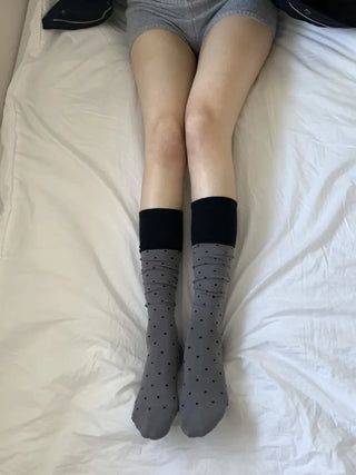 Tempa Dot Color Block Knee Socks