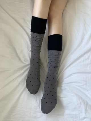 Tempa Dot Color Block Knee Socks