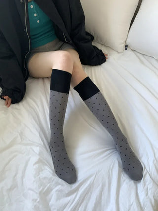 Tempa Dot Color Block Knee Socks