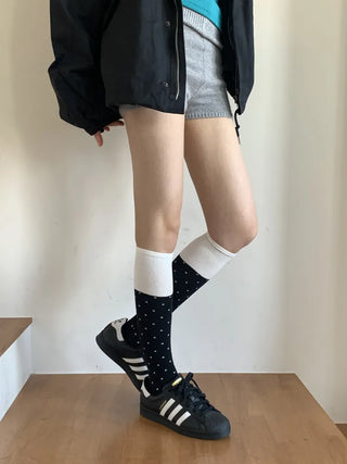 Tempa Dot Color Block Knee Socks