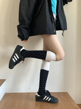 Tempa Dot Color Block Knee Socks