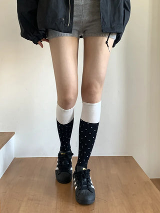Tempa Dot Color Block Knee Socks