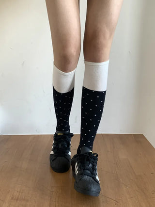 Tempa Dot Color Block Knee Socks