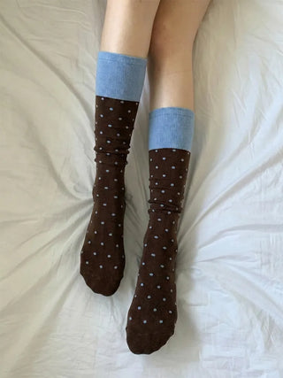 Tempa Dot Color Block Knee Socks
