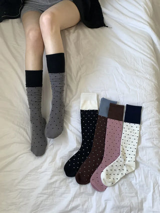 Tempa Dot Color Block Knee Socks