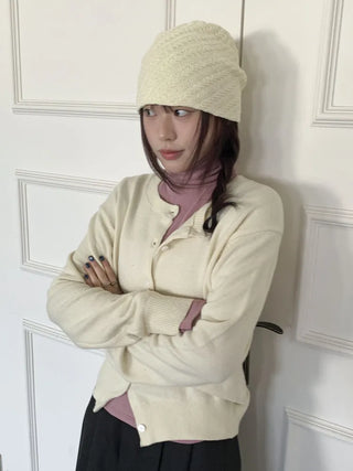 Sofmute Cable Knit Pattern Beanie Hat