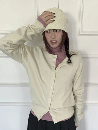 Sofmute Cable Knit Pattern Beanie Hat