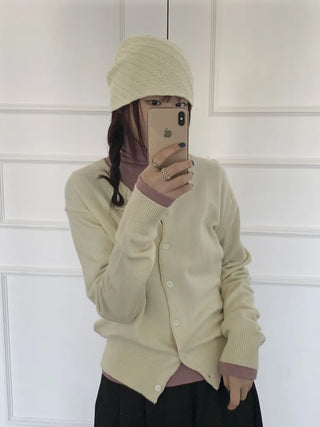 Sofmute Cable Knit Pattern Beanie Hat