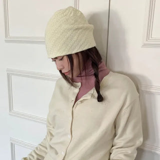 Sofmute Cable Knit Pattern Beanie Hat