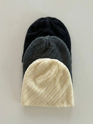 Sofmute Cable Knit Pattern Beanie Hat